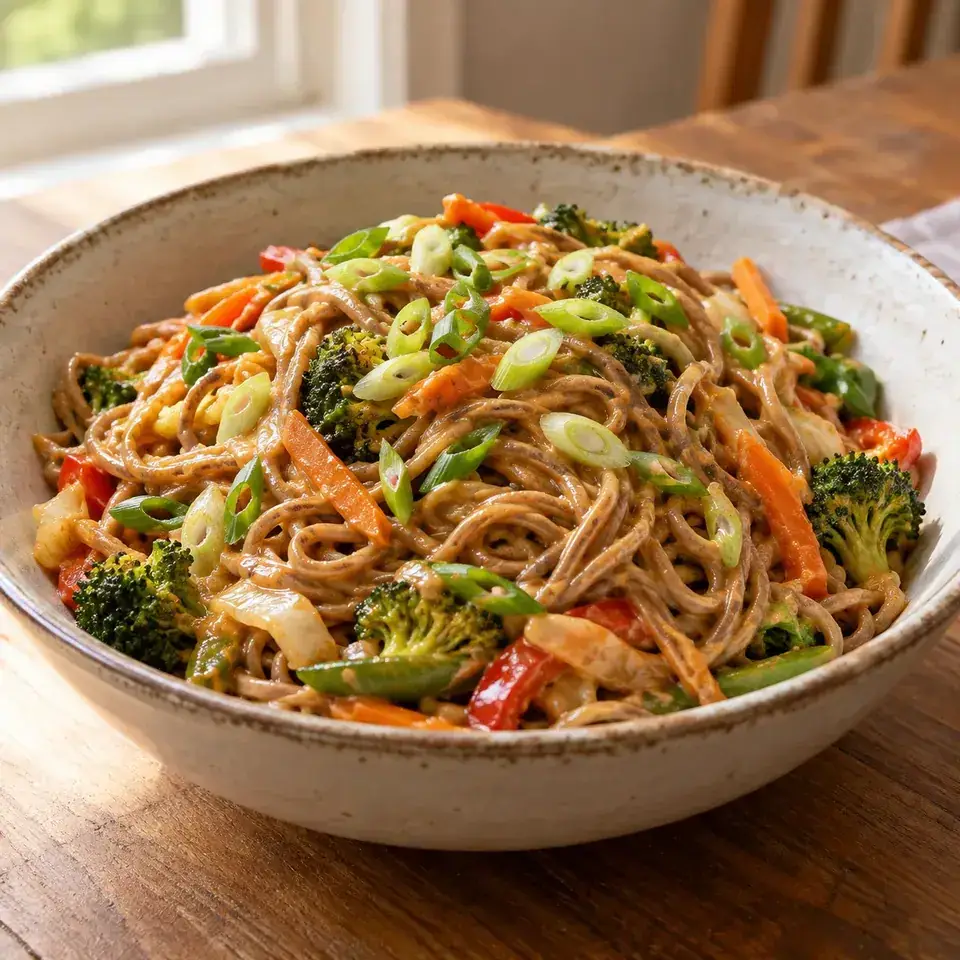 Peanut Soba Stir Fry — serving inspiration