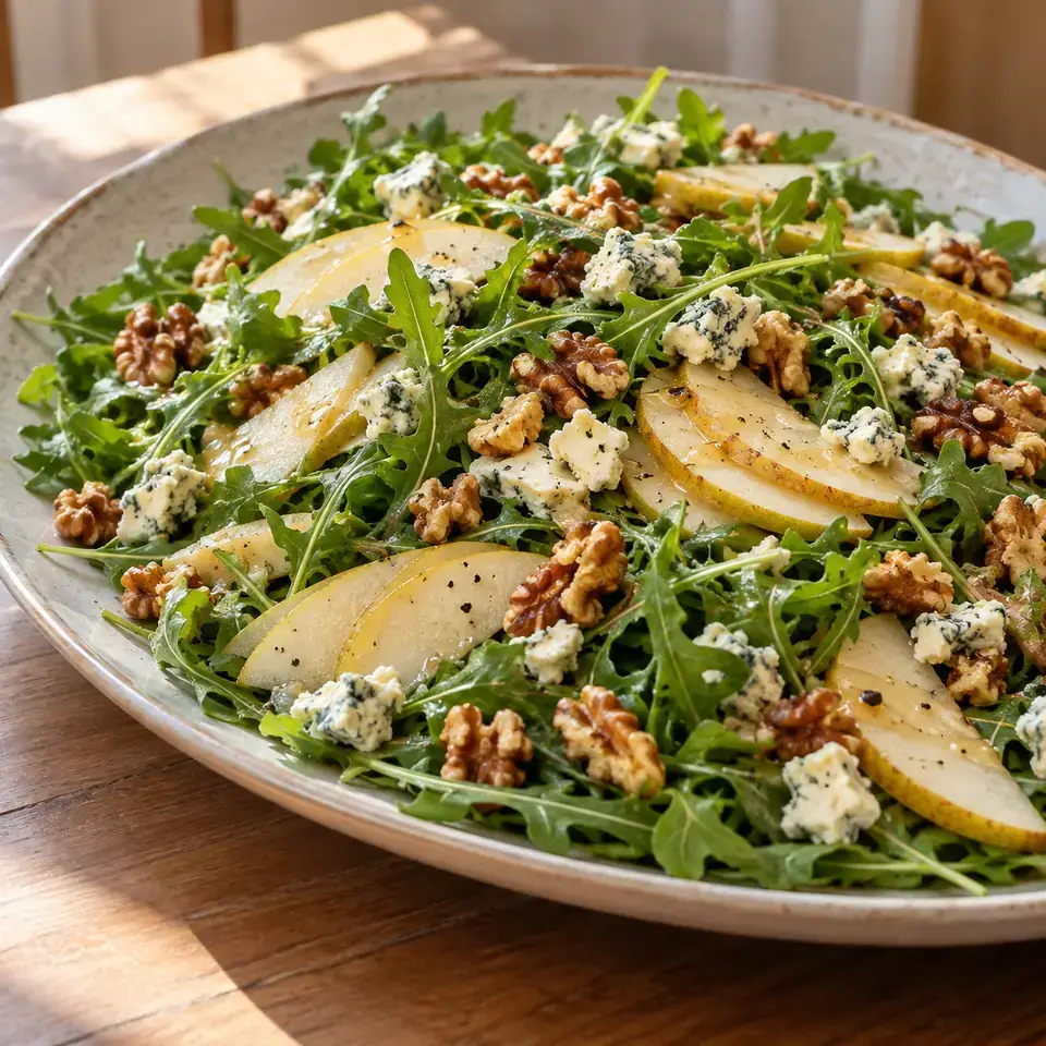 Pear Salad with Blue Cheese and Rocket — serving inspiration
