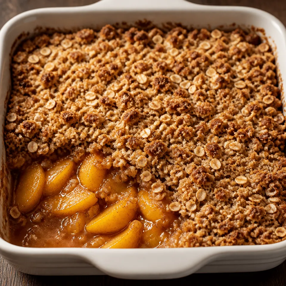 Perfect Peach Crisp Recipe — serving inspiration