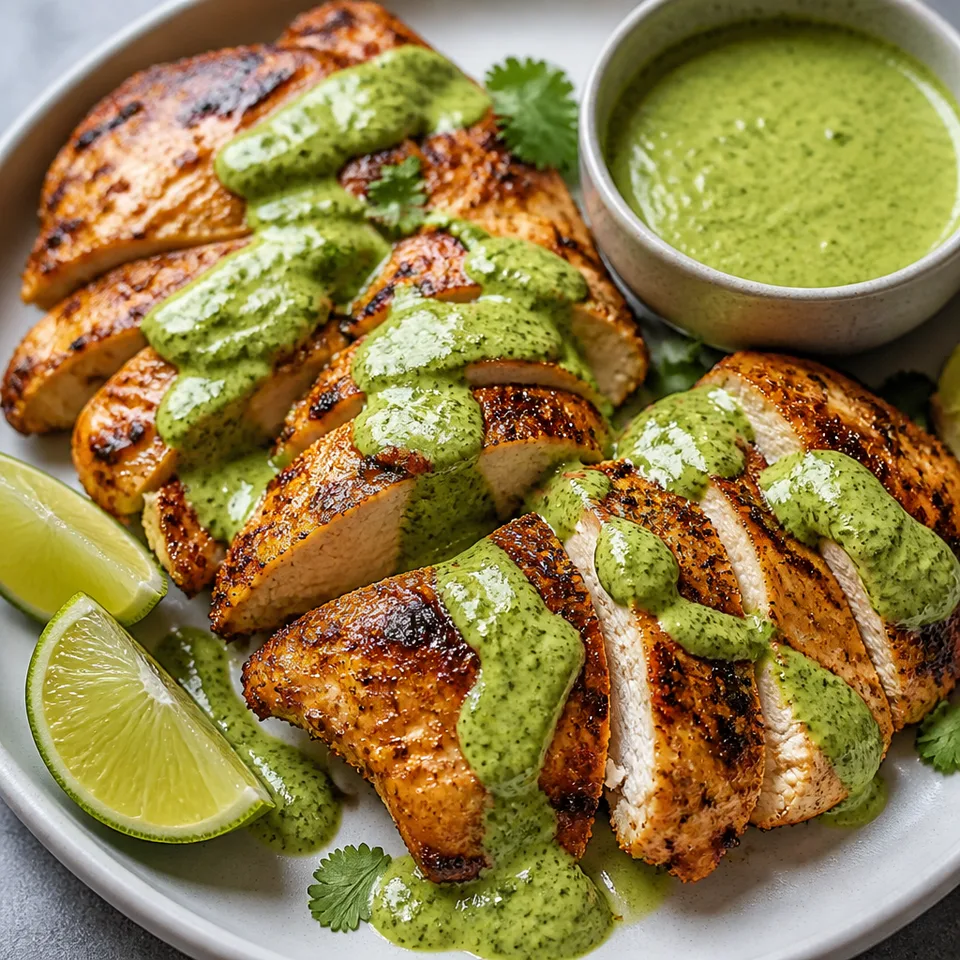 Peruvian Chicken with Green Sauce — serving inspiration