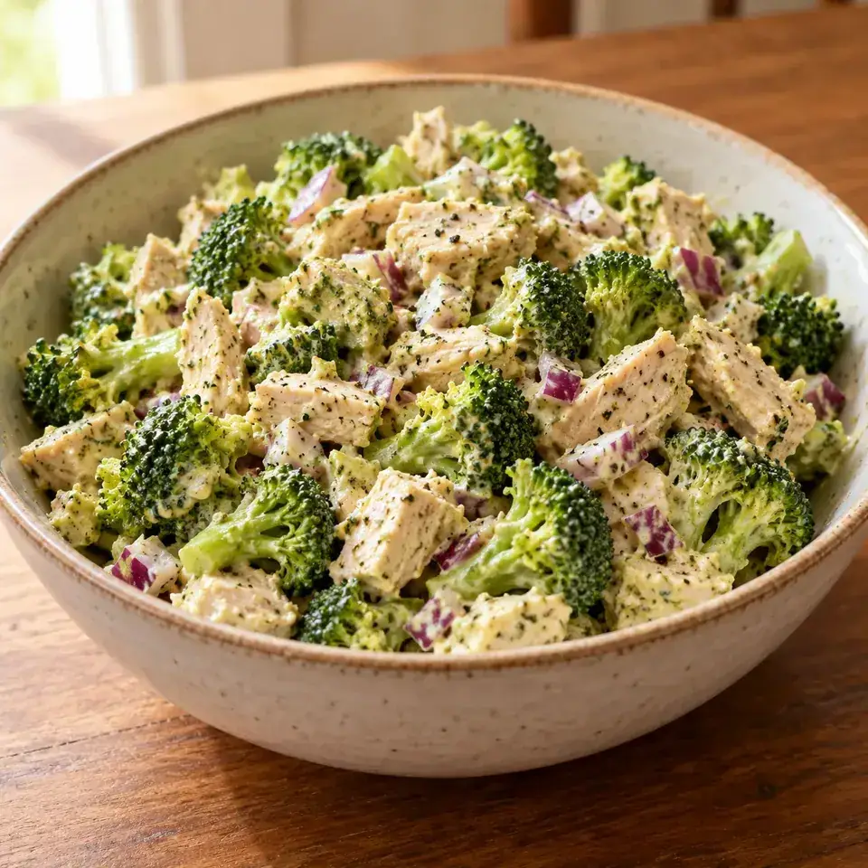 Pesto Chicken and Broccoli Salad — serving inspiration