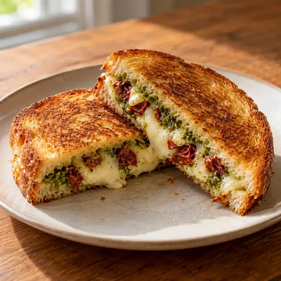 Pesto Grilled Cheese — serving inspiration