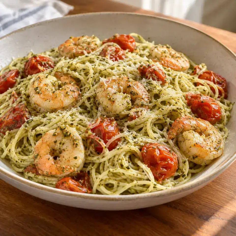 Pesto Shrimp Pasta — serving inspiration