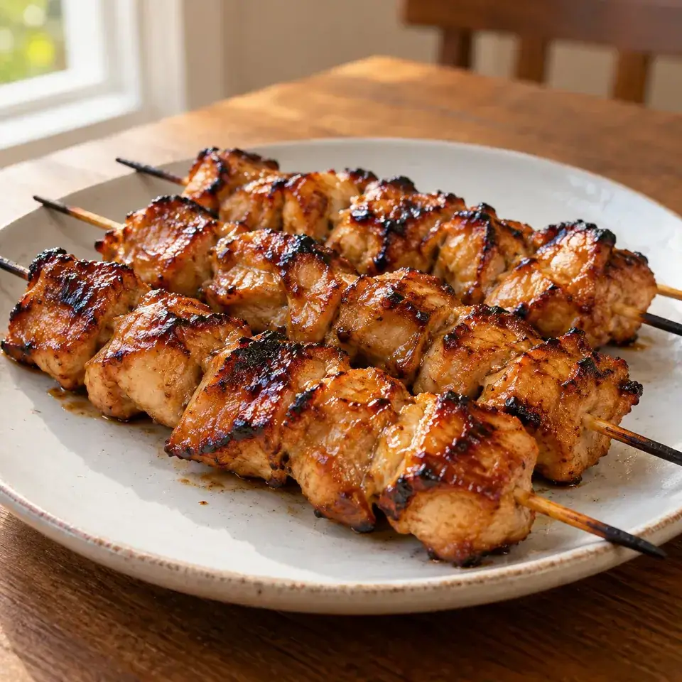 Pineapple Coconut Hawaiian Chicken Skewers — serving inspiration
