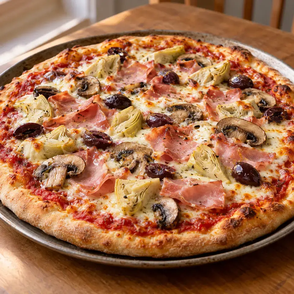Pizza Capricciosa — serving inspiration