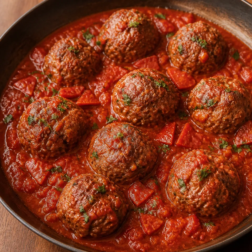 Pizza Meatballs — serving inspiration