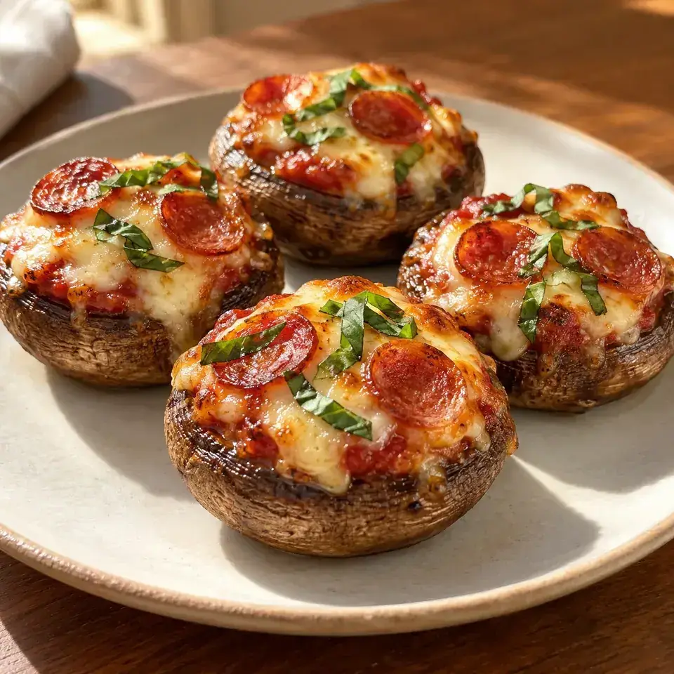 Pizza Stuffed Mushrooms — serving inspiration