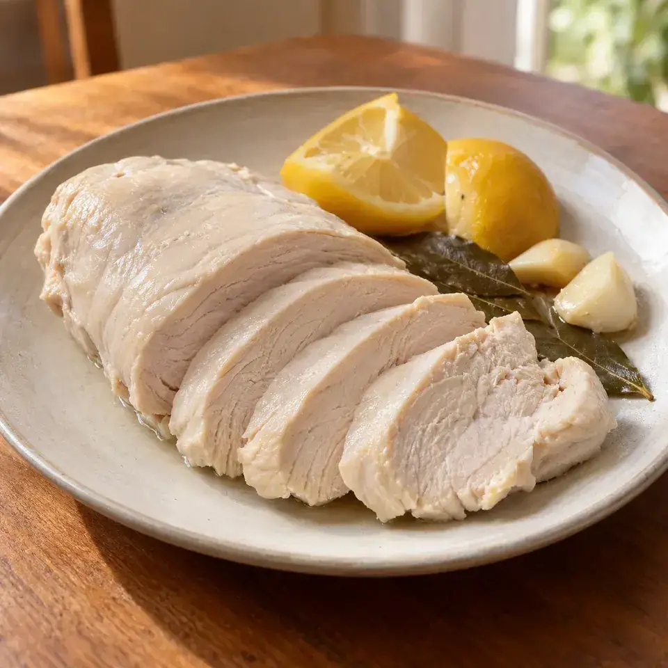 Poached Chicken - Foolproof, perfect, AMAZINGLY juicy breast — serving inspiration