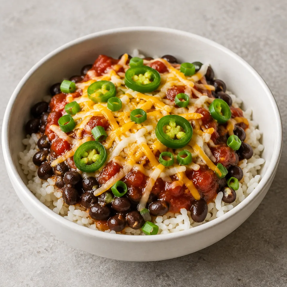 Poor Man's Burrito Bowls — serving inspiration