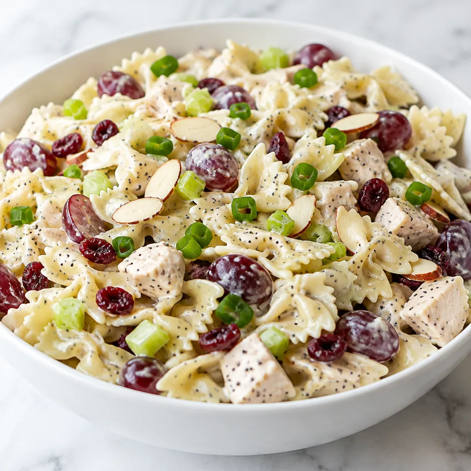 Poppy Seed Chicken and Grape Pasta Salad — serving inspiration