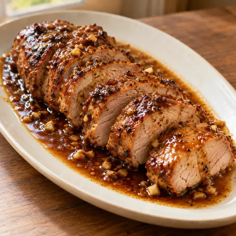 Pork Tenderloin with Honey Garlic Sauce — serving inspiration