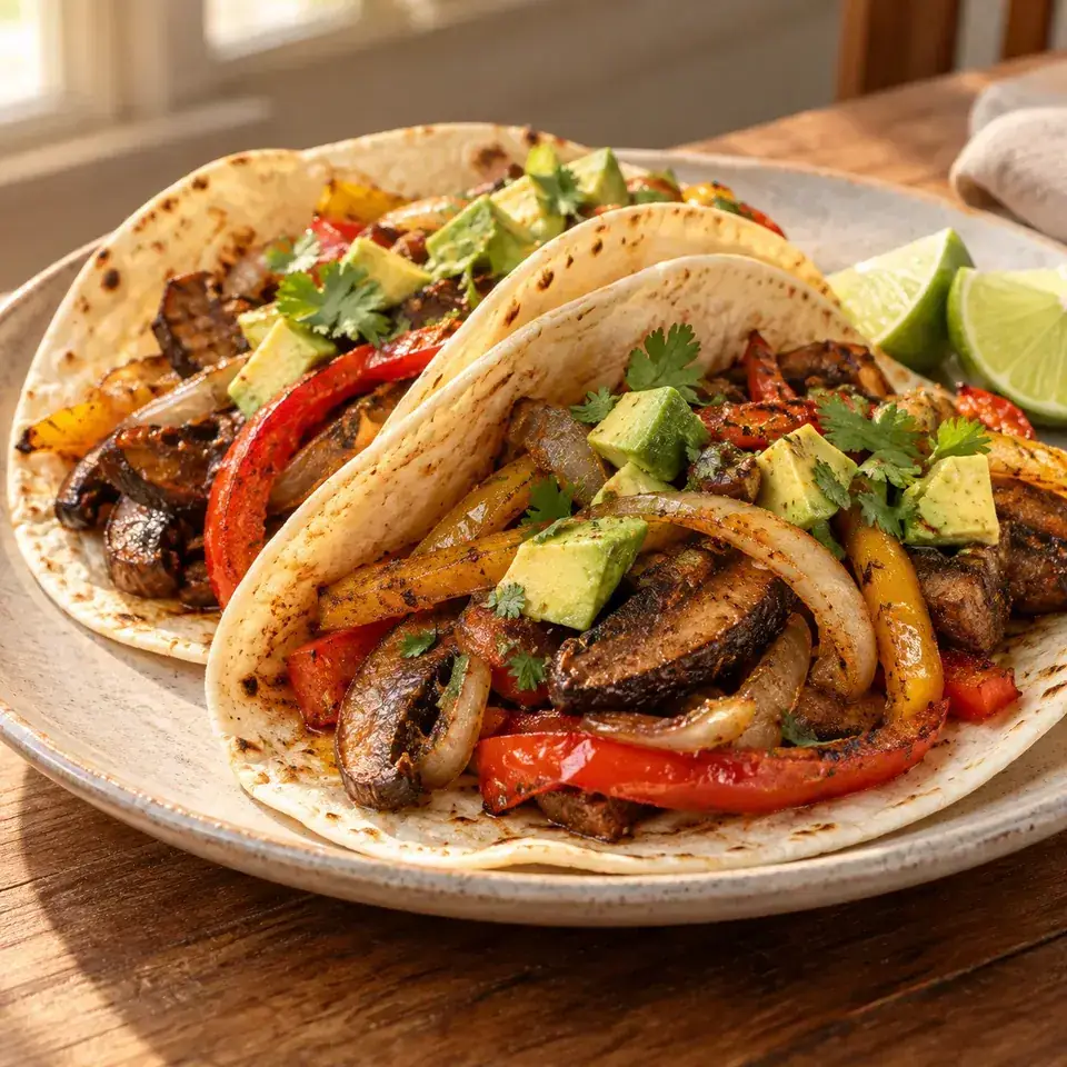 Portobello Fajitas — serving inspiration