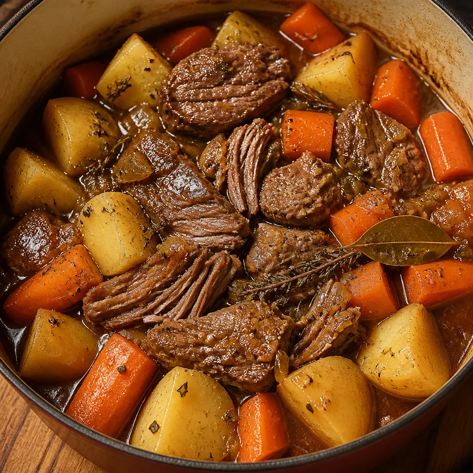 Pot Roast with Potatoes and Carrots — serving inspiration