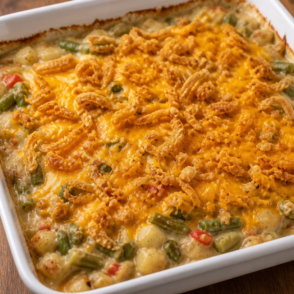 Potato Green Bean Casserole — serving inspiration