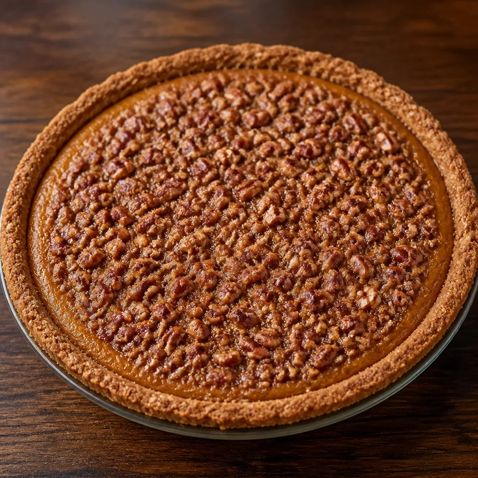 Prailine Pumpkin Pie — serving inspiration
