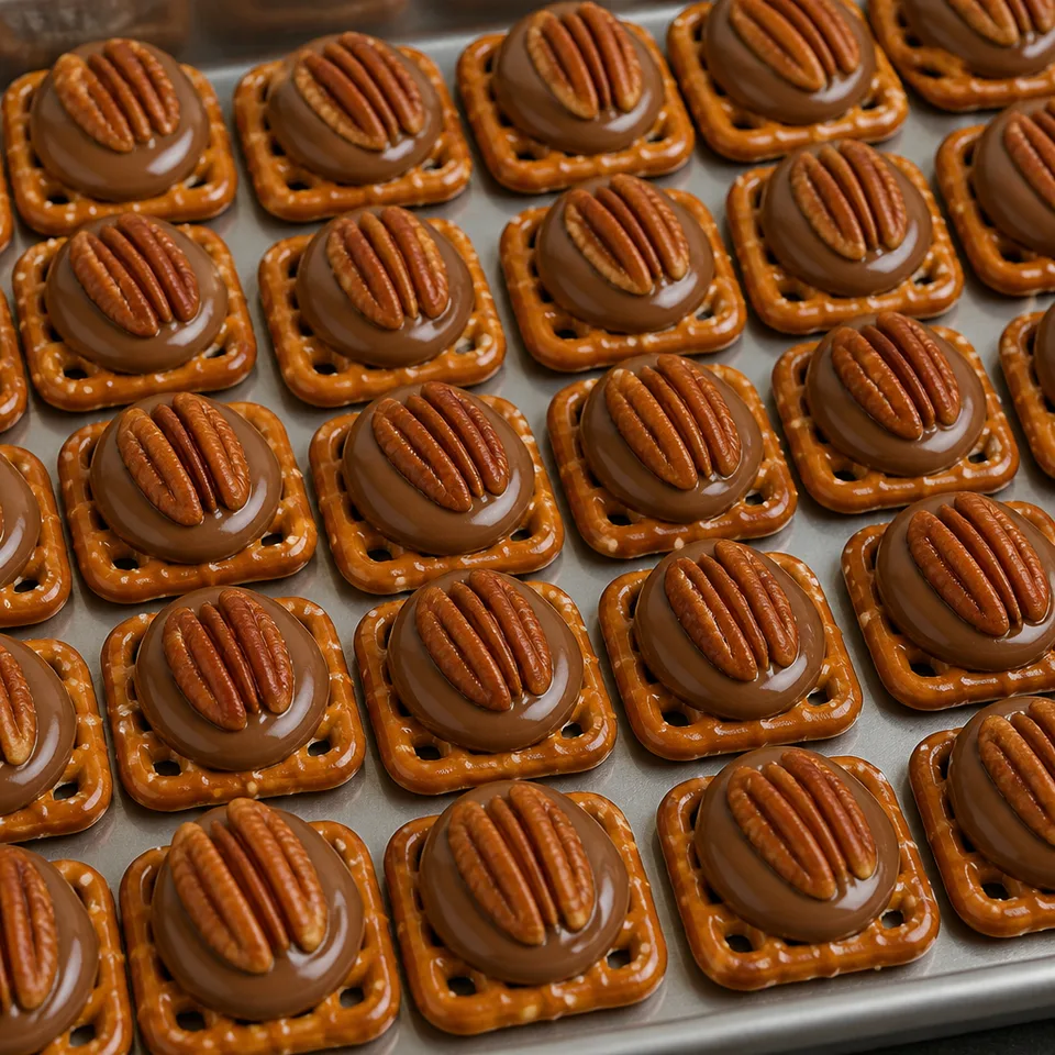 Pretzel Rolo Turtles — serving inspiration