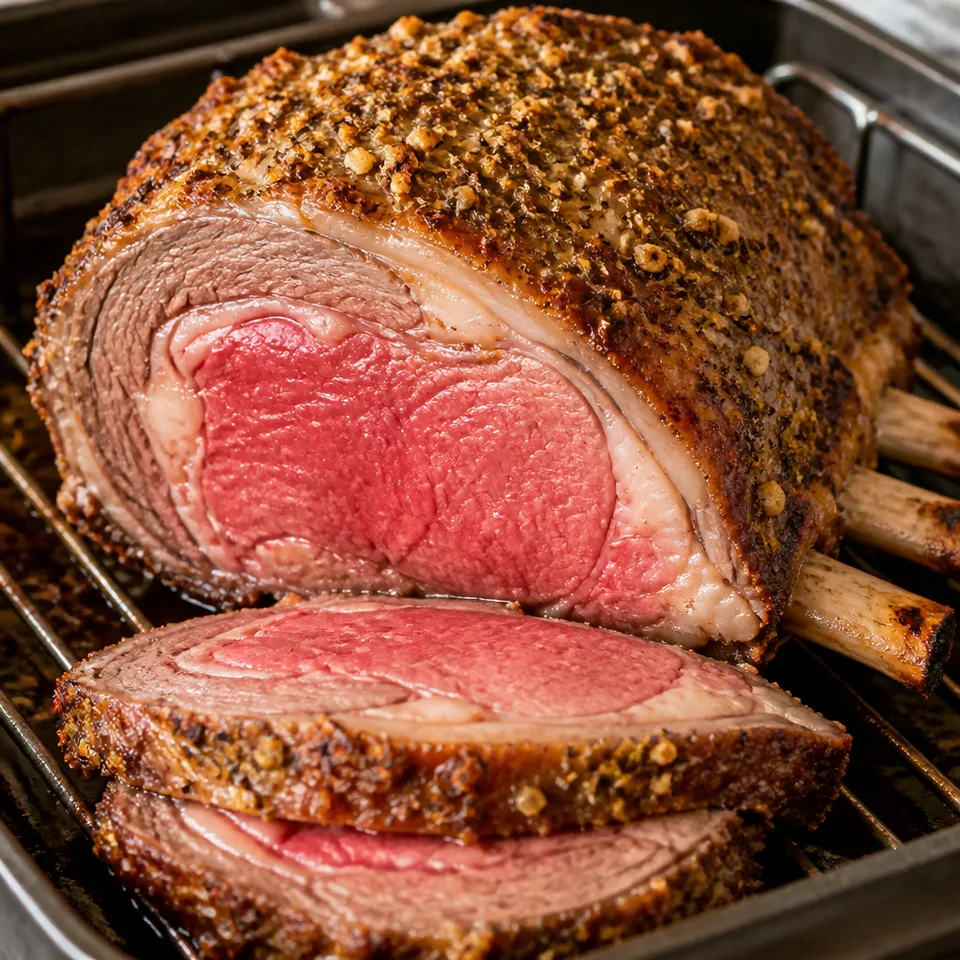 Prime Rib Roast Recipe (With Garlic Butter) — serving inspiration