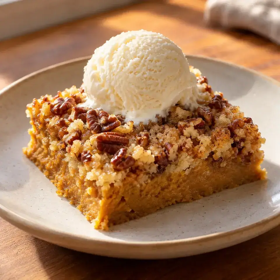 Pumpkin Crunch Cake — serving inspiration