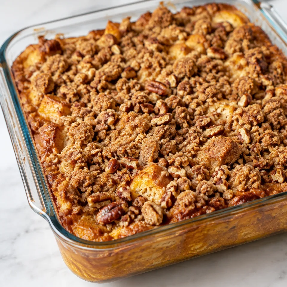 Pumpkin French Toast Casserole — serving inspiration
