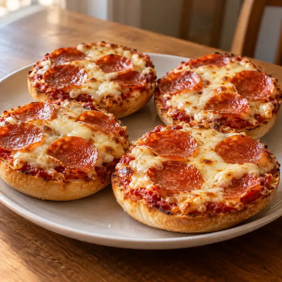 Quick and Easy Pizza Bagels — serving inspiration