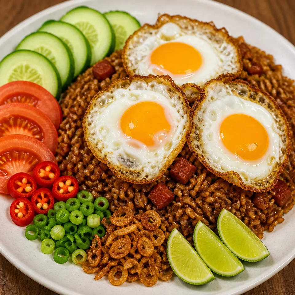 Quick & Easy Nasi Goreng — serving inspiration