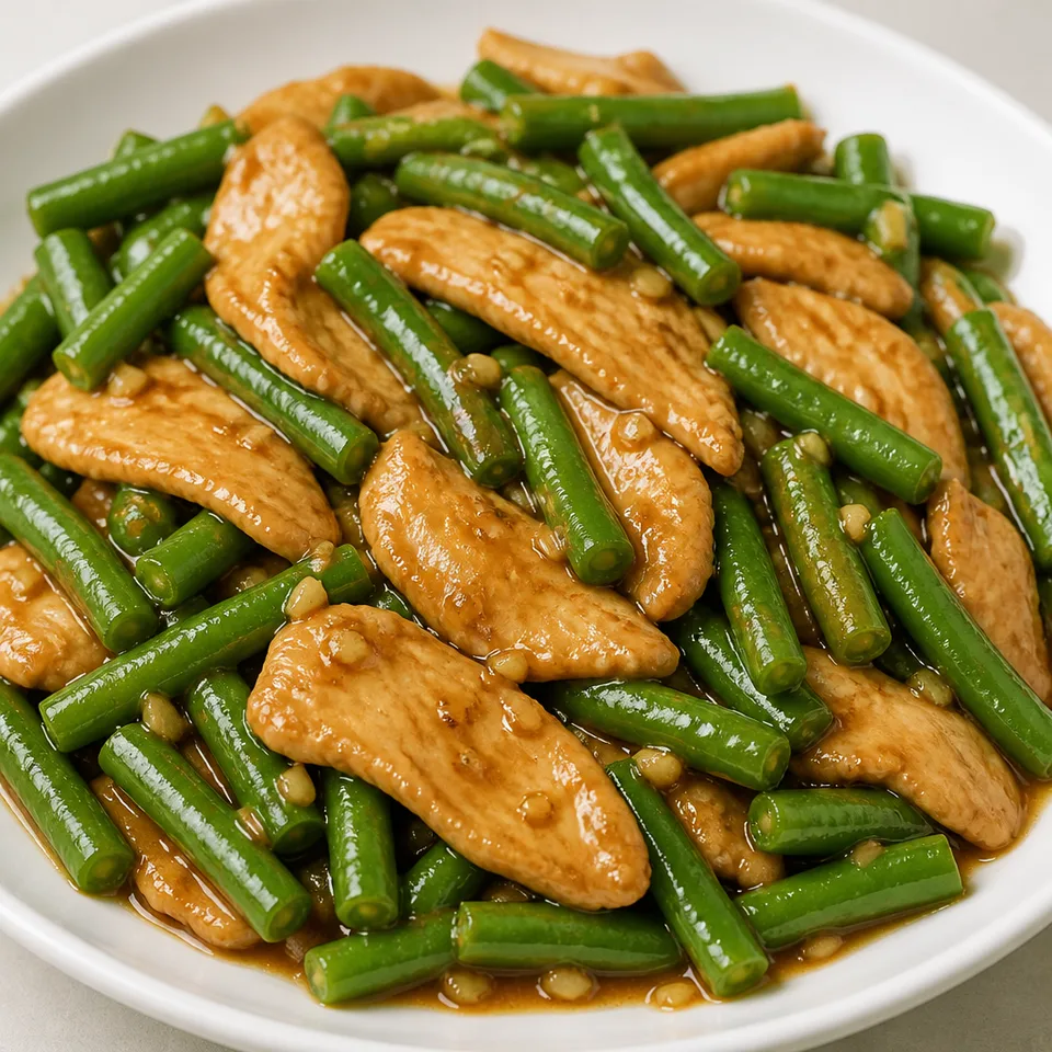 Quick & Easy String Bean Chicken — serving inspiration