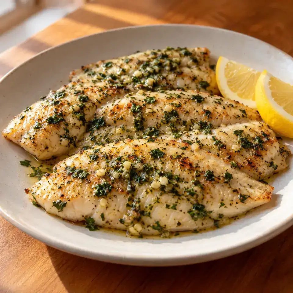 Quick Lemon Garlic Fish — serving inspiration