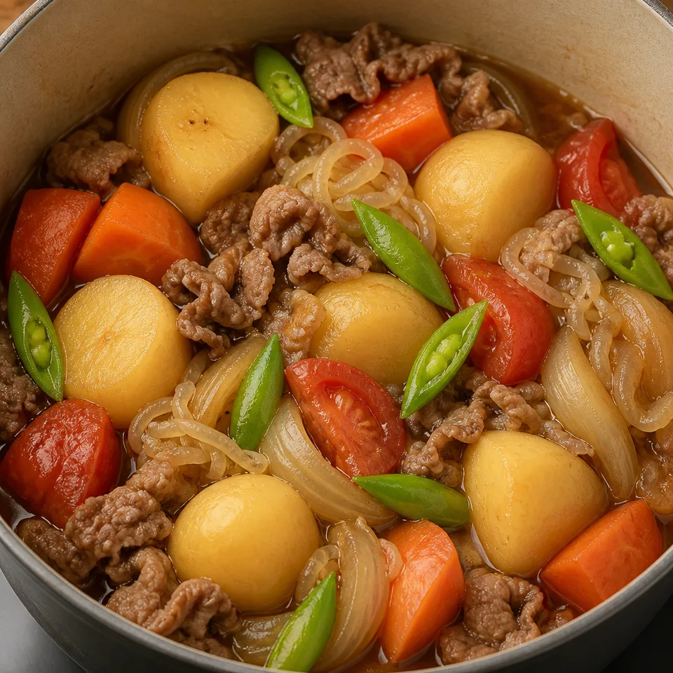 Quick Nikujaga (肉じゃが) — serving inspiration