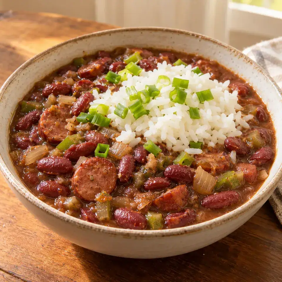 Quickie Red Beans and Rice — serving inspiration