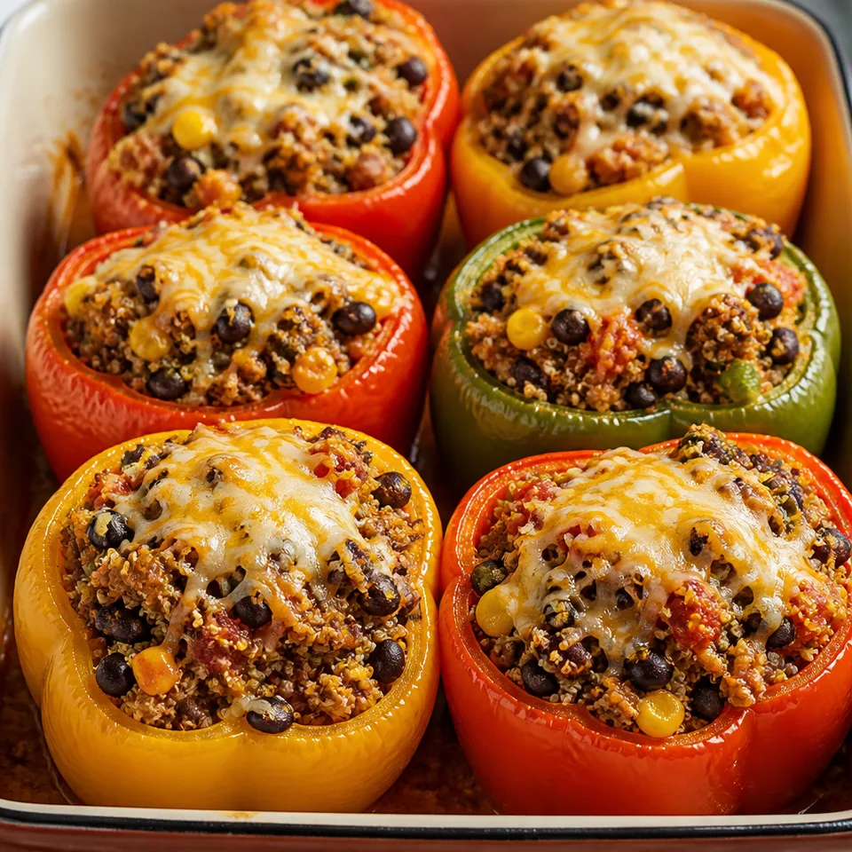 Quinoa Stuffed Bell Peppers — serving inspiration