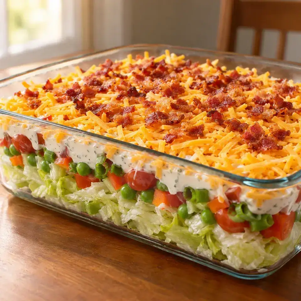 Ranch 7 Layer Salad — serving inspiration