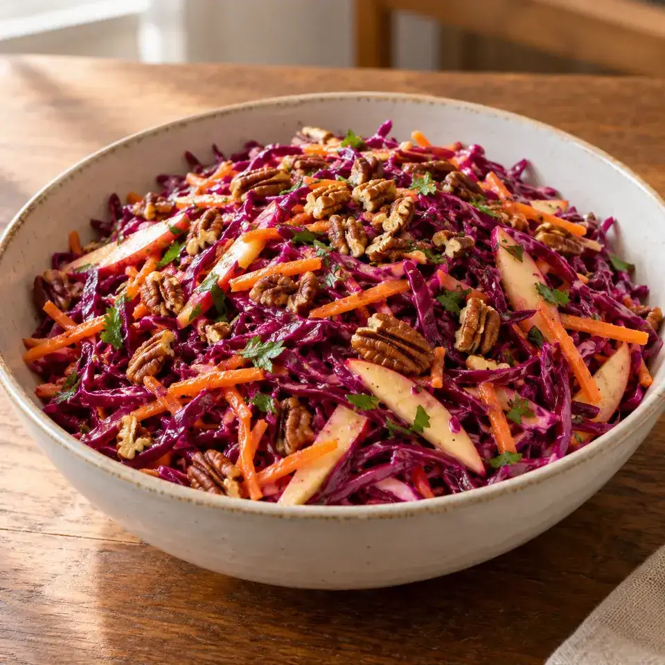 Red Cabbage Slaw — serving inspiration