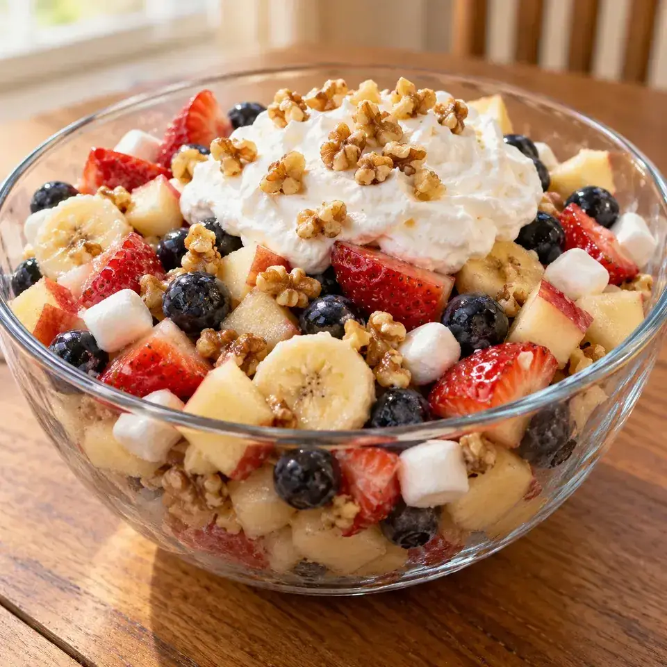Red White and Blue Fruit Salad — serving inspiration