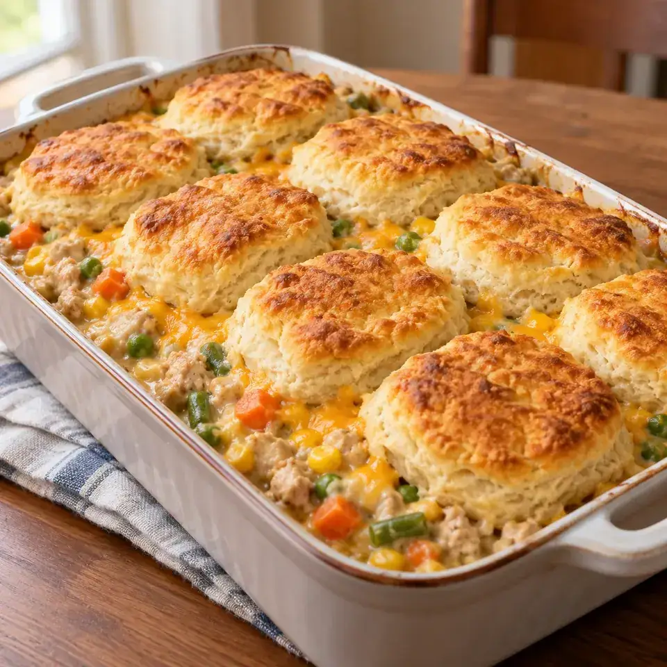 Chicken and Biscuit Casserole — serving inspiration