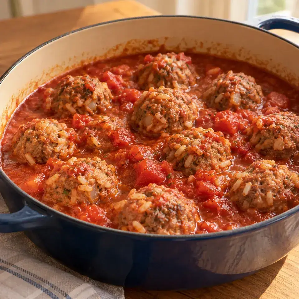 Porcupine Meatballs — serving inspiration