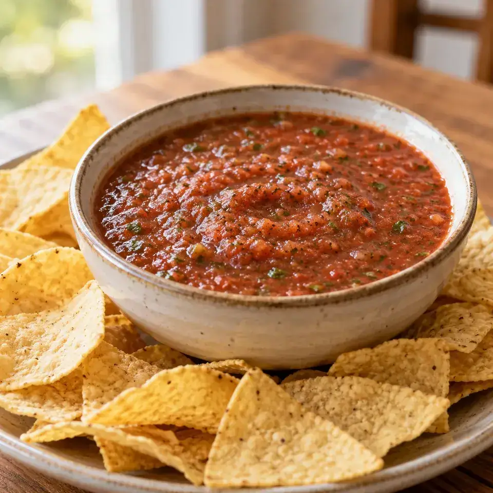 Restaurant Style Salsa — serving inspiration