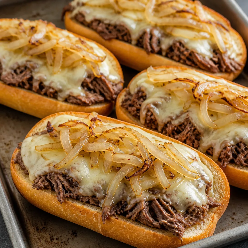 Roast Beef And Cheese Sandwiches — serving inspiration