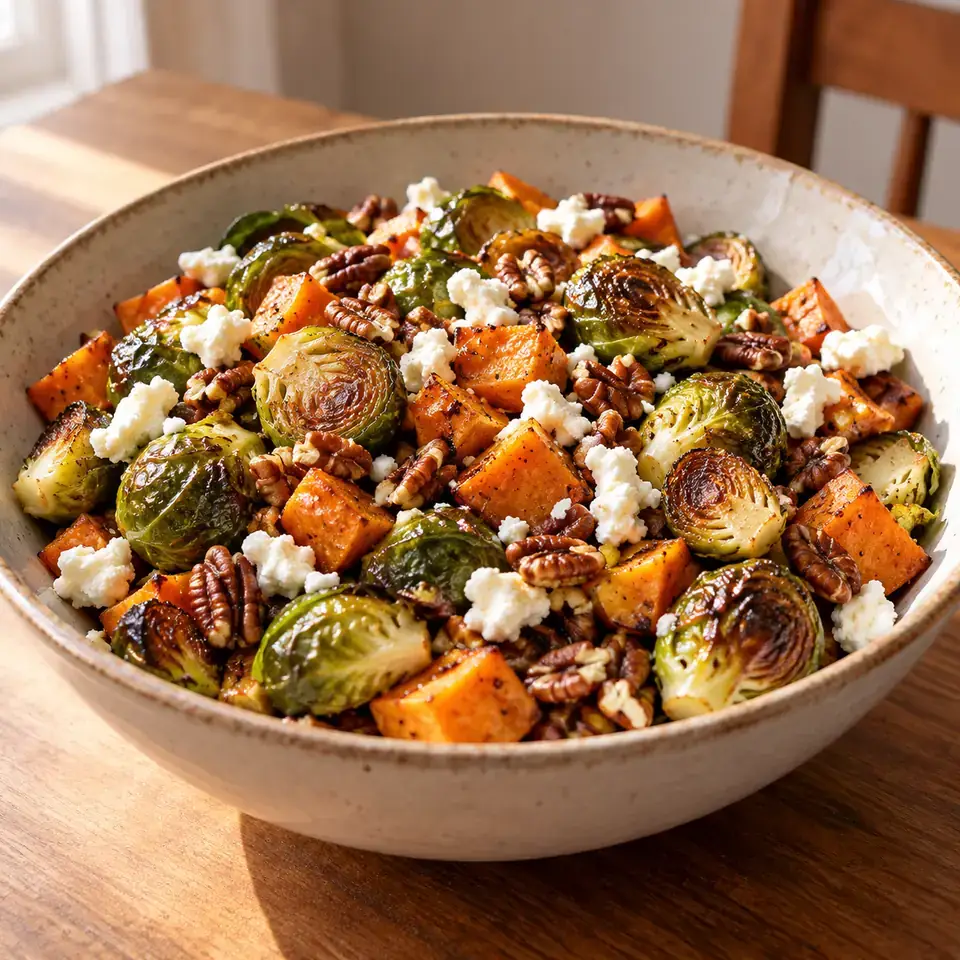 Roasted Brussels Sprouts Salad — serving inspiration