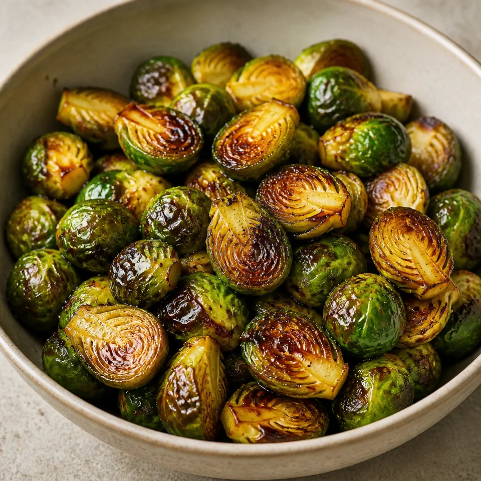 Roasted Brussels Sprouts {with Balsamic Vinegar and Honey} — serving inspiration
