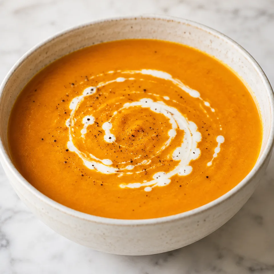 Roasted Carrot Soup — serving inspiration