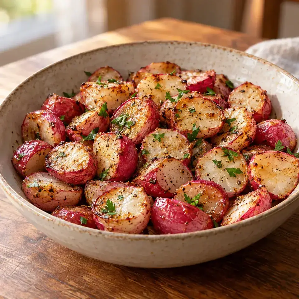 Roasted Radishes — serving inspiration