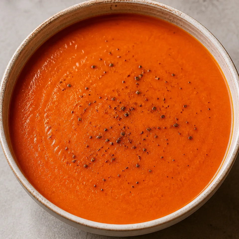 Roasted Red Pepper and Tomato Soup — serving inspiration