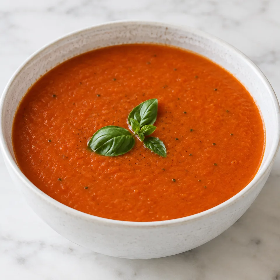 Roasted Tomato Soup (5 Ingredients!) — serving inspiration