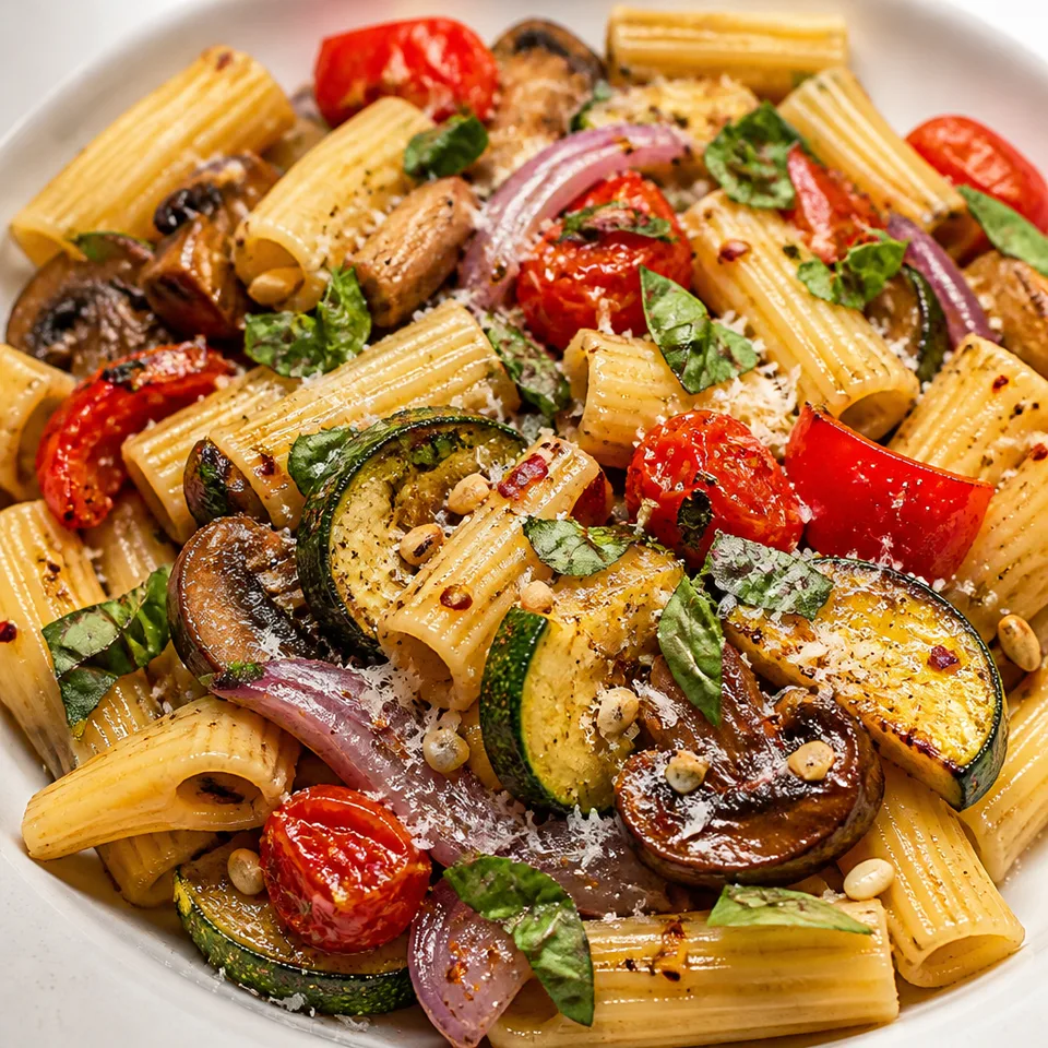 Roasted Vegetable Pasta — serving inspiration