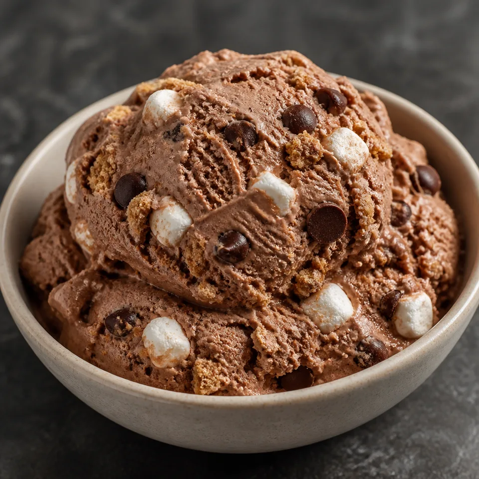S'mores Ice Cream — serving inspiration