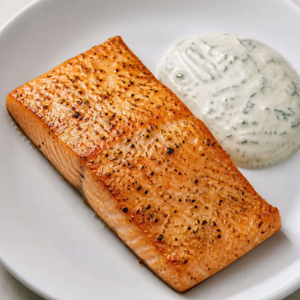Salmon in Creamy Dill Sauce — serving inspiration