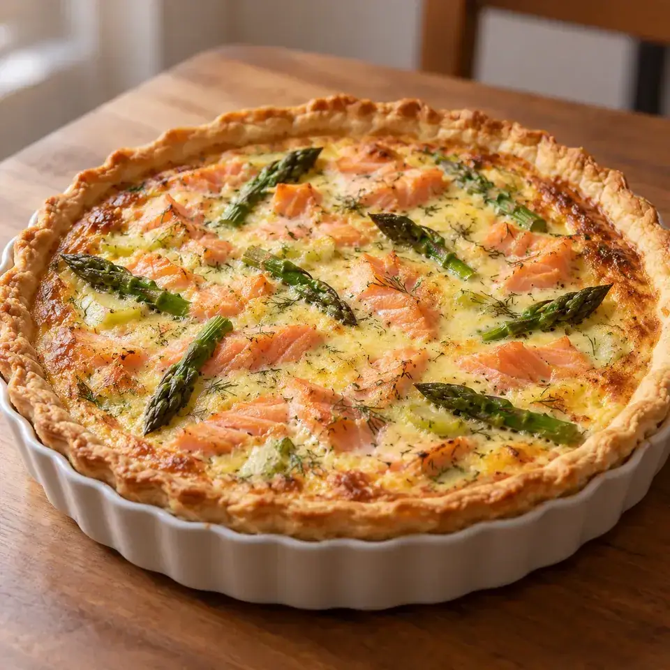 Salmon Quiche — serving inspiration