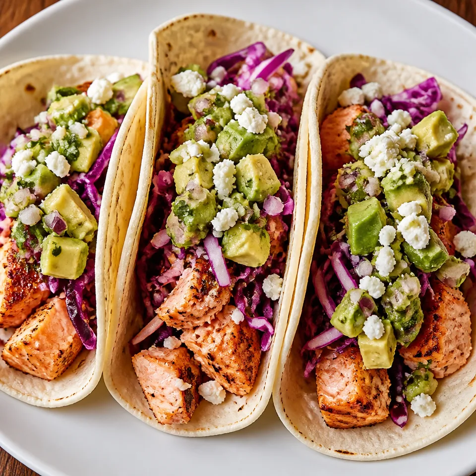 Salmon Tacos — serving inspiration