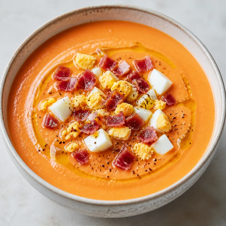 Salmorejo (Spanish Chilled Tomato Soup) — serving inspiration