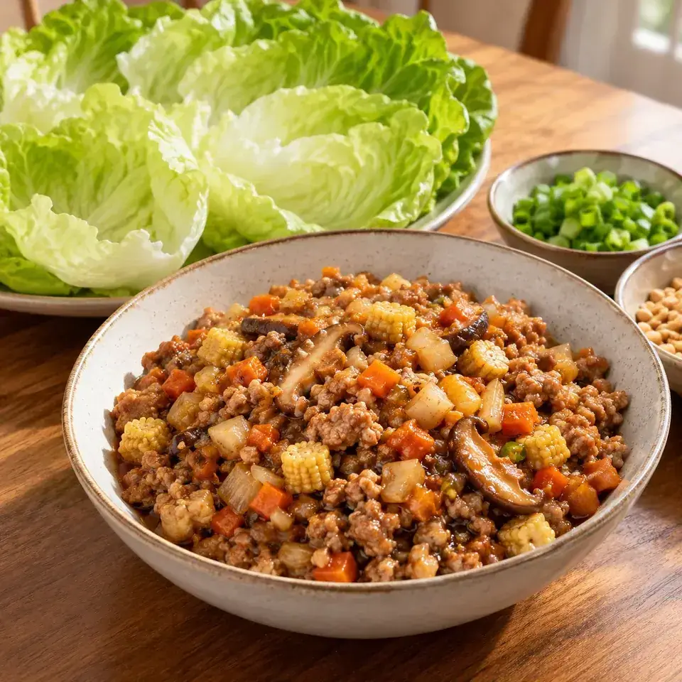 San Choy Bow (Chinese Lettuce Wraps) — serving inspiration
